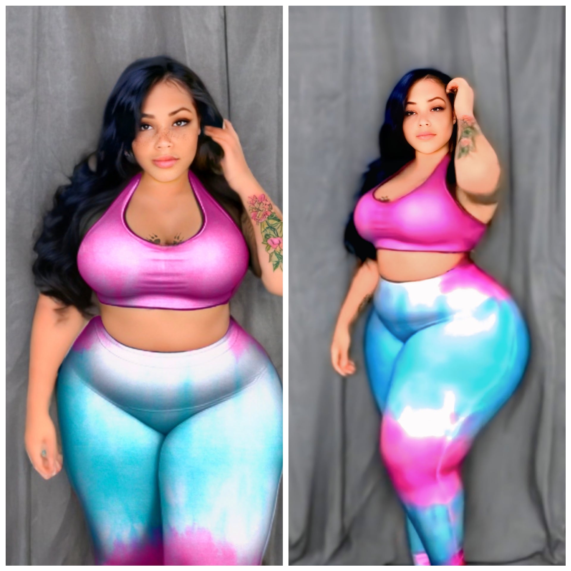 "Dream Swirl All-Over Print Plus Size Leggings