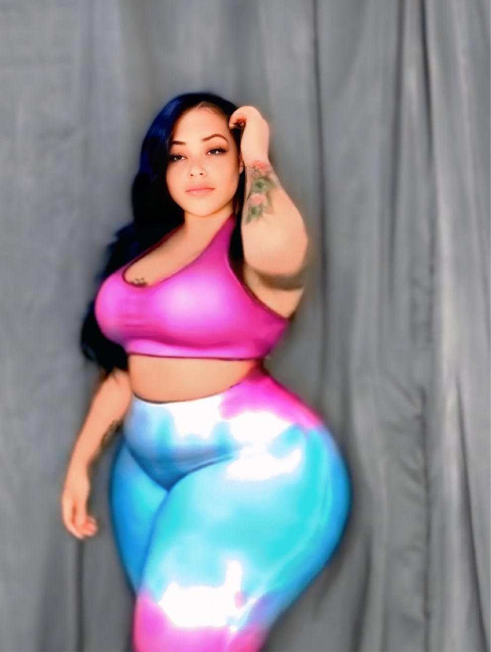 "Dream Swirl All-Over Print Plus Size Leggings